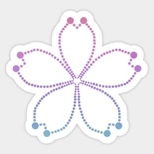 Rainbow Flower Sticker